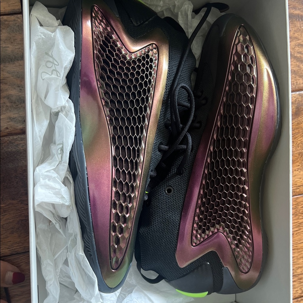 Anthony Edward’s Black and Iridescent Sneakers
